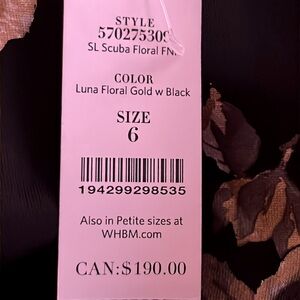 White House Black Market Size 6